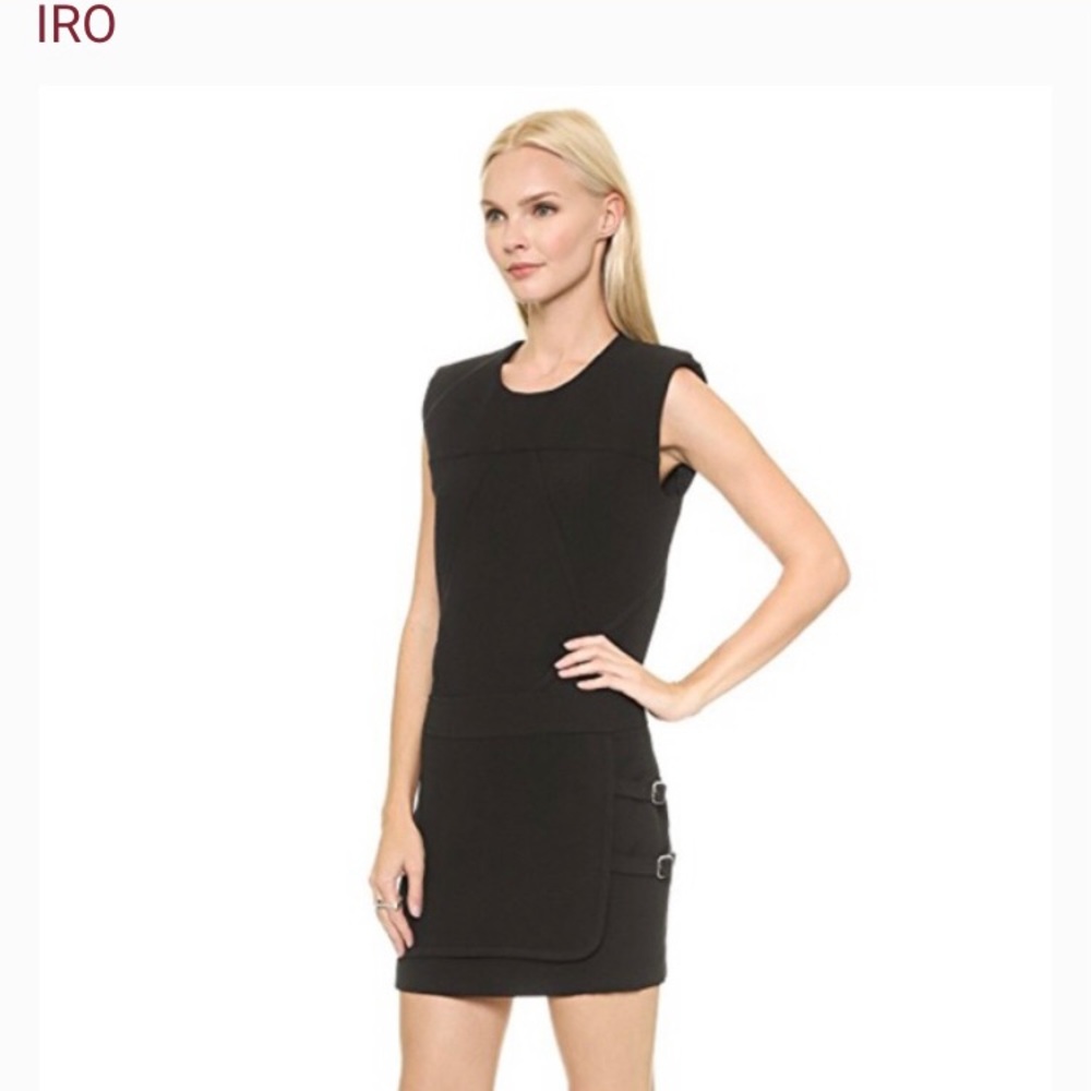 NWT Iro black buckle deco dress